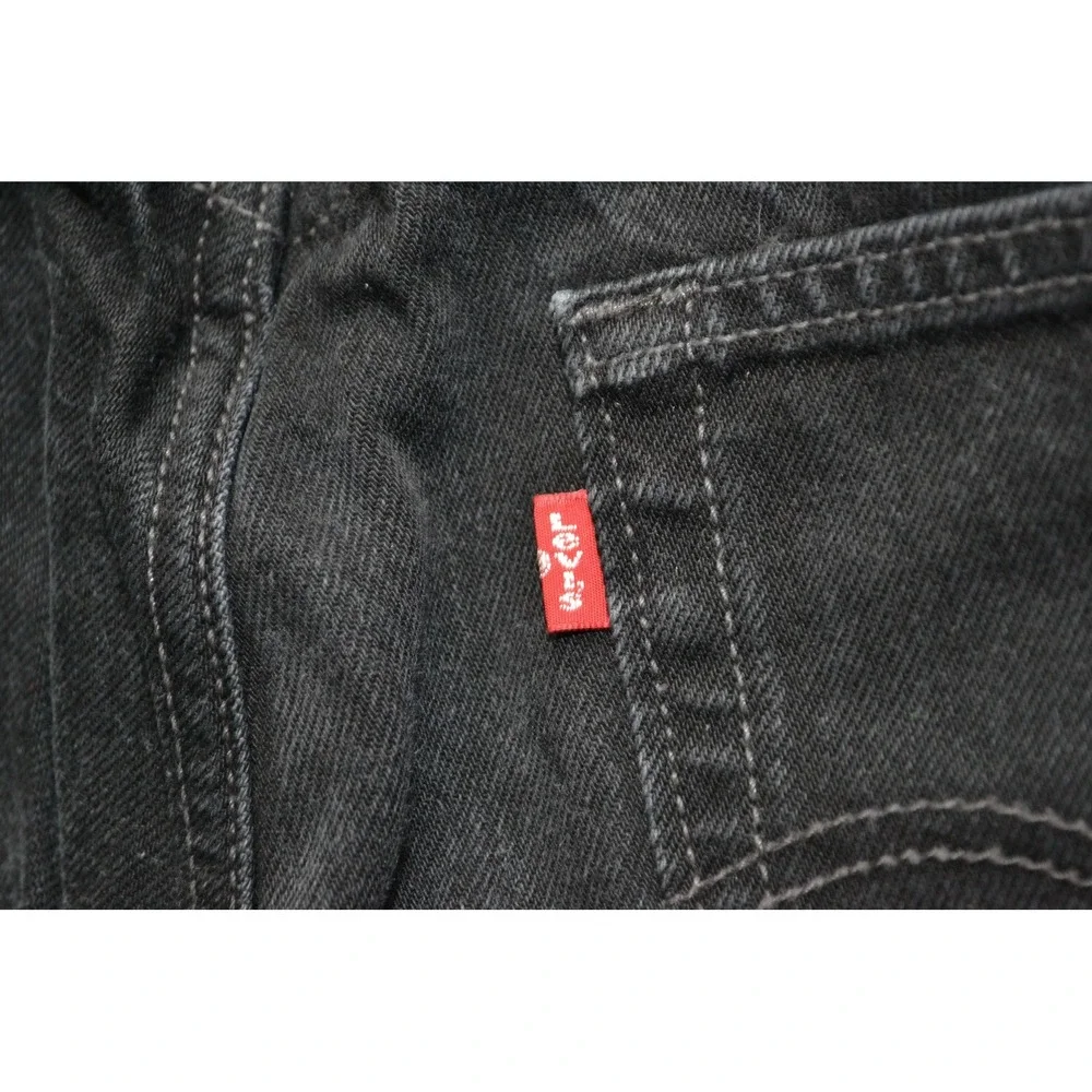 VTG Levis 501 Jeans Mens 32x29‎ Black Button Straight Original Denim Tag(34x30)